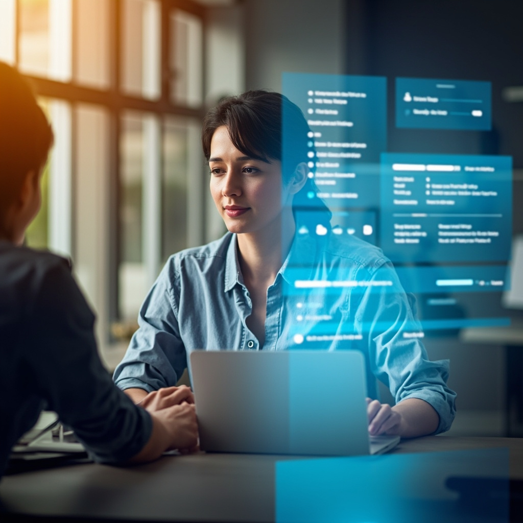 Human and AI working together
