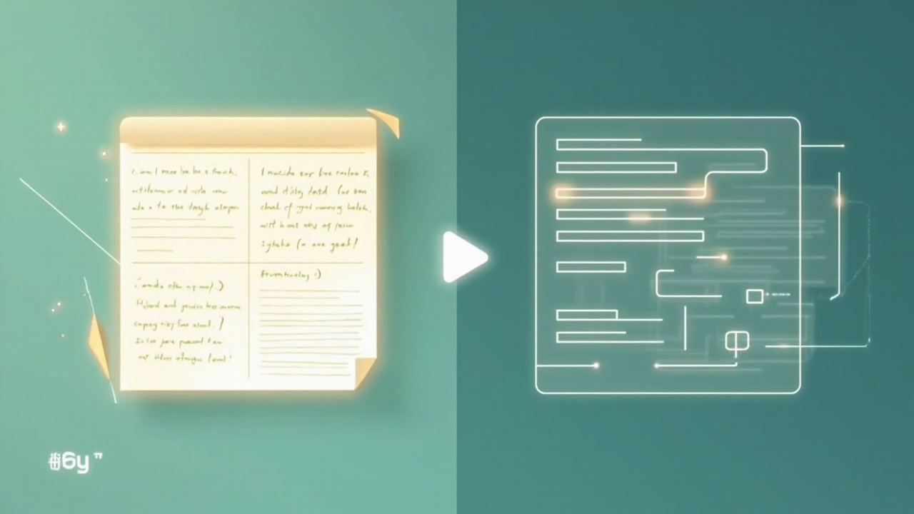 The before-and-after of clinical documentation — paper chart meets AI workspace